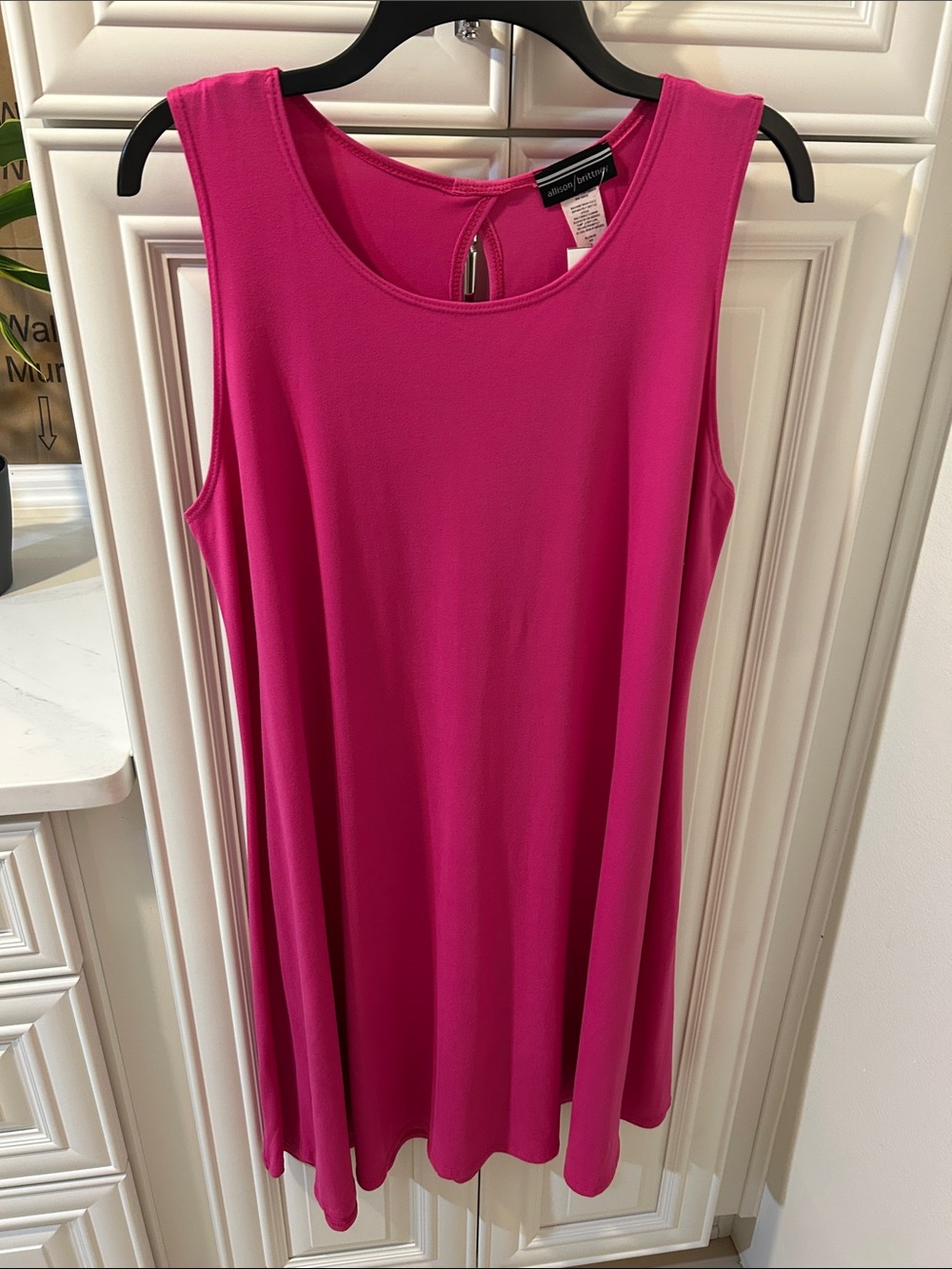 Allison Brittney Hot Pink Swing Tank Top
